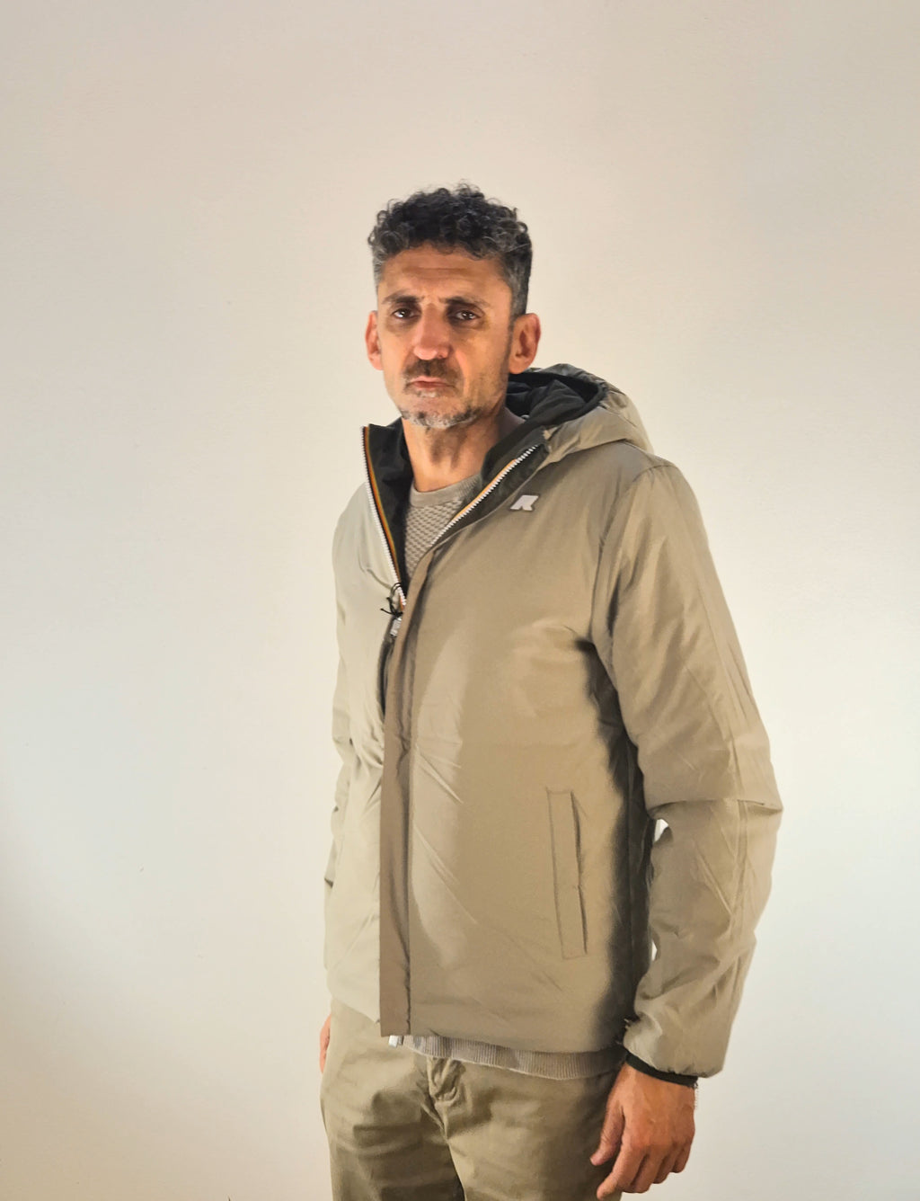 K-way giacca reversibile imbottita Jack warm double K6128VWB2P verde/beige