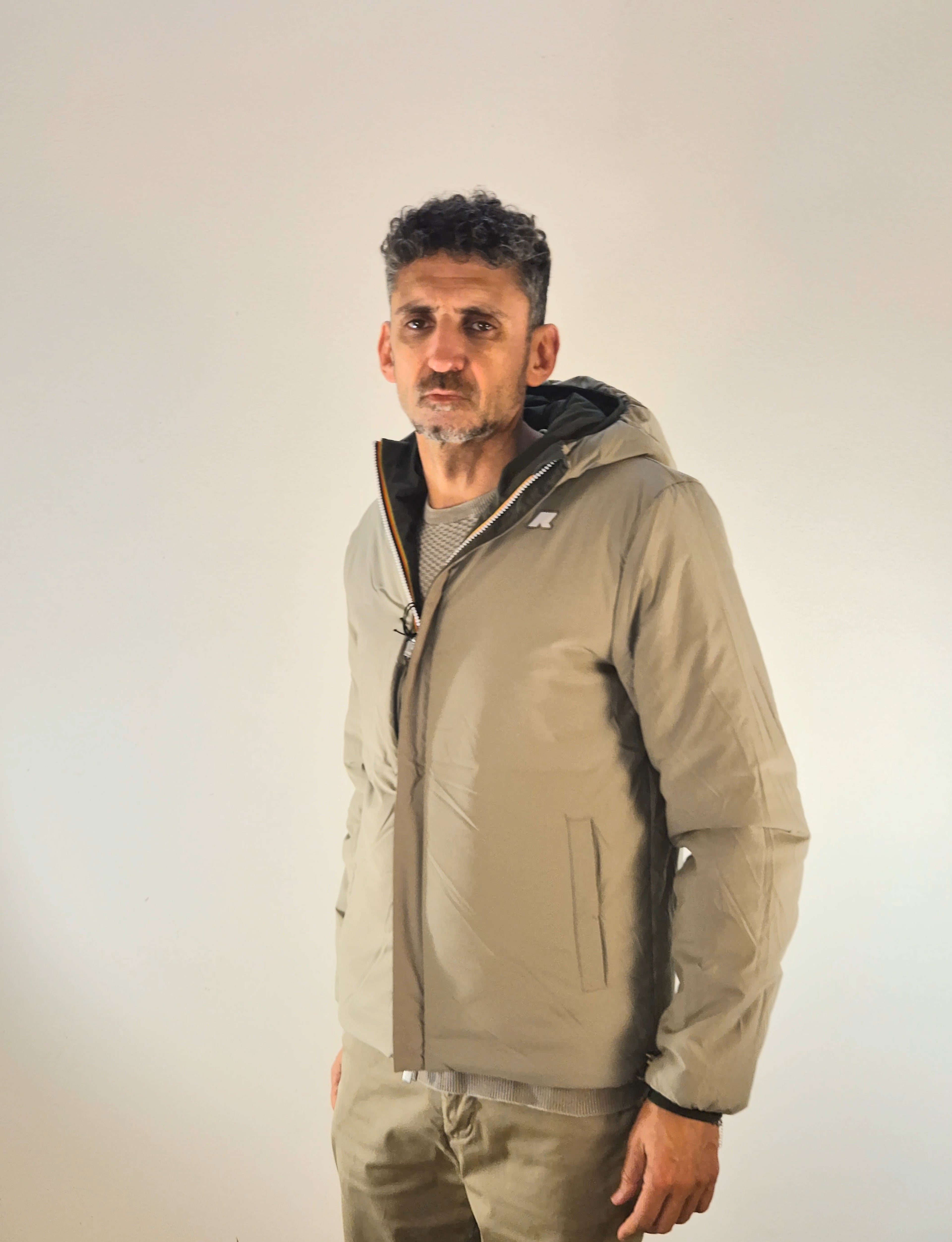 K-way giacca reversibile imbottita Jack warm double K6128VWB2P verde/beige