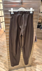 Susy mix pantalone baloon in ecopelle testa di moro PP266T10U70