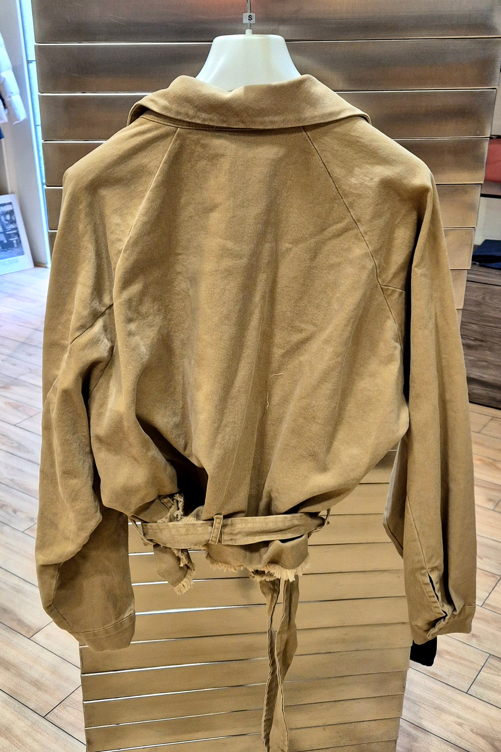 Susy mix trench 100% cotone corto 60085GU24 cammello