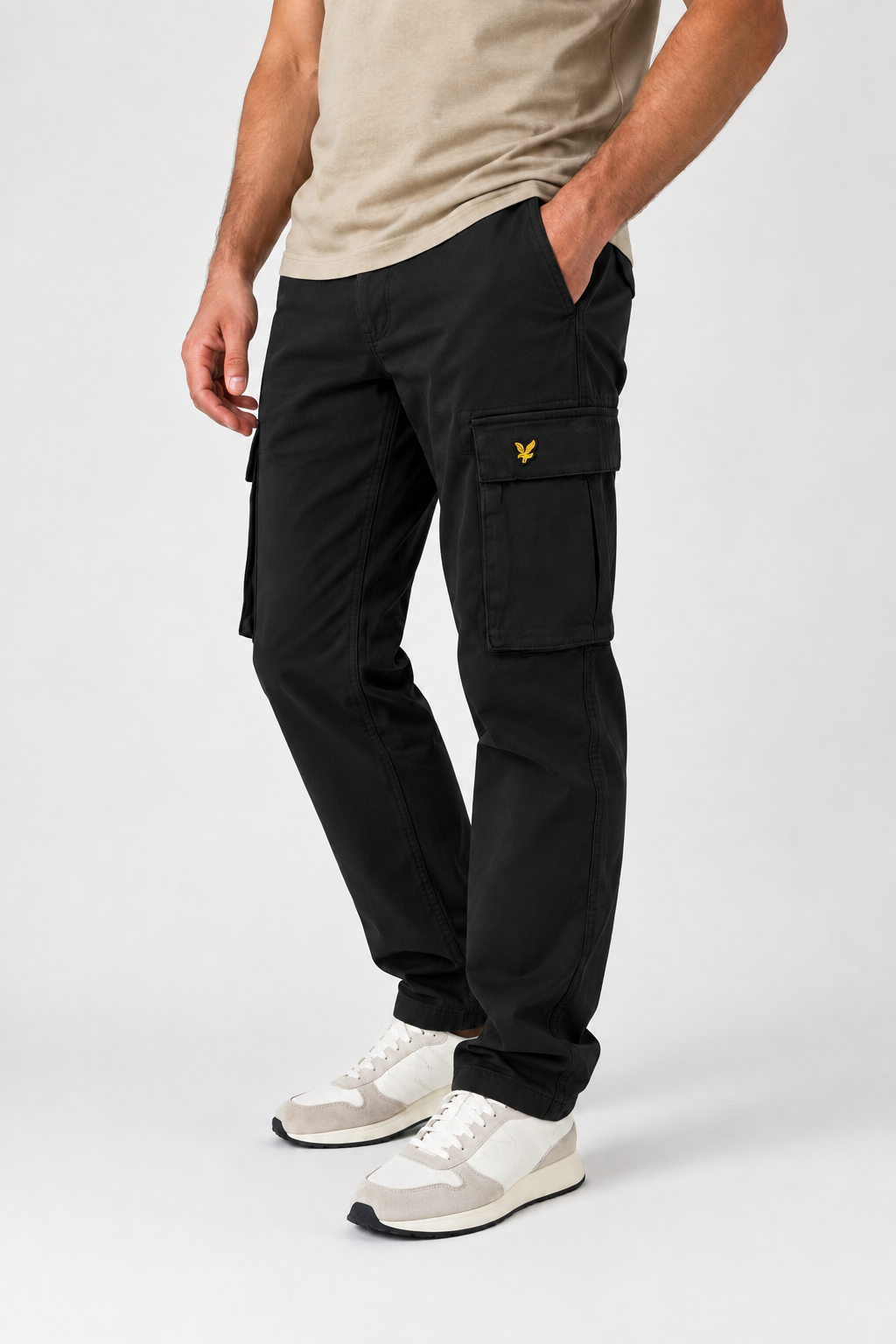 Lyle & Scott pantalone cargo cotone TR2117ITA001 nero
