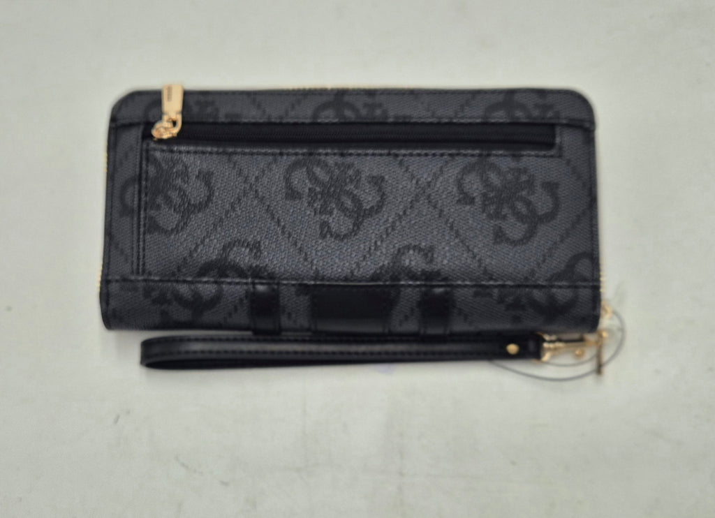 Guess portafoglio donna grande ziparound SWSO7838146CLO nero/grigio logo