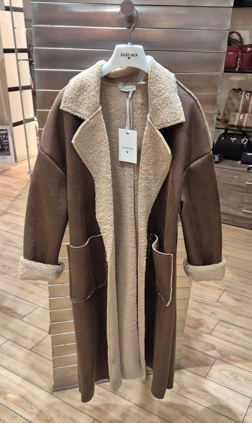 Susy mix giacca ecomontone J166AI204U70 marrone