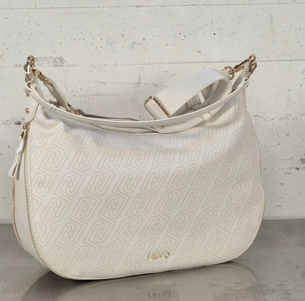 Liu Jo borsa Hobo a mezzaluna AA6134ES026X0459 CREMA ALISKA