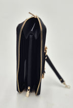 Guess portafoglio donna grande ziparound SWBG8015146BLA nero