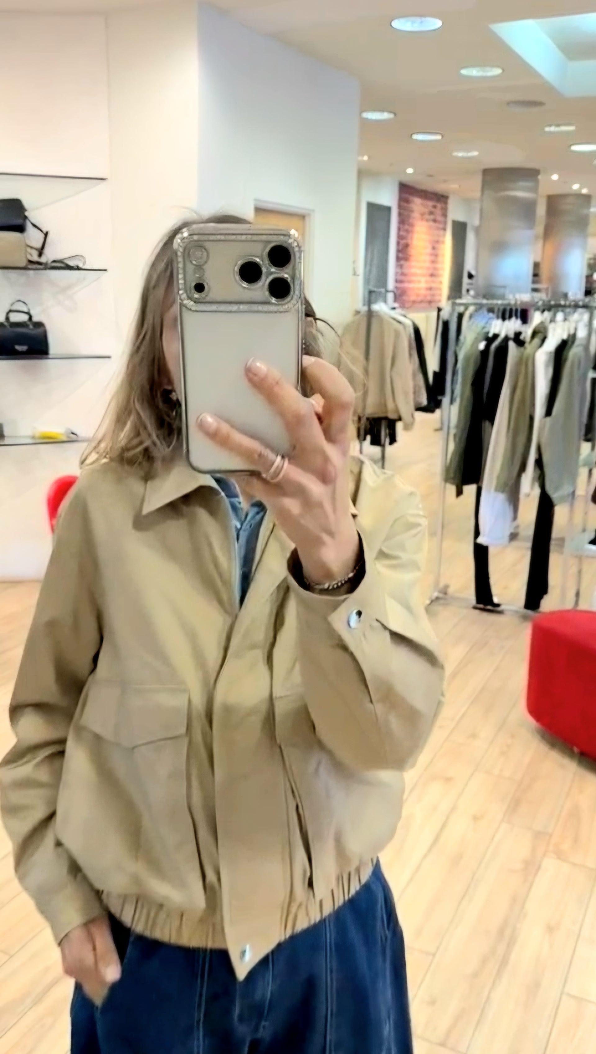 Susy Mix bomber trench policotone T830 sabbia