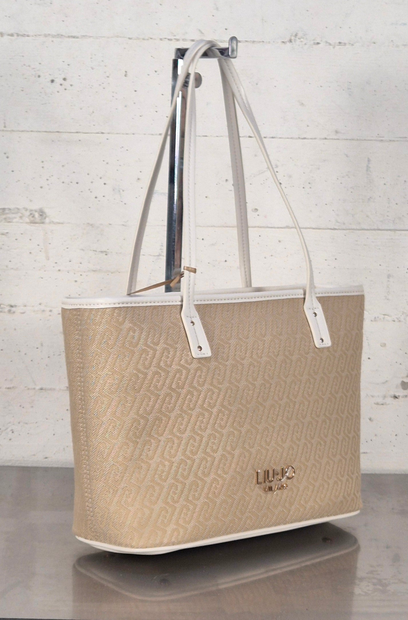 Liu Jo borsa tote evrim logata AA6071T378A 00005 NATURALE