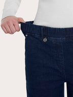 Ragno jeans palazzo con elastico DO79PA057 denim blue stretch