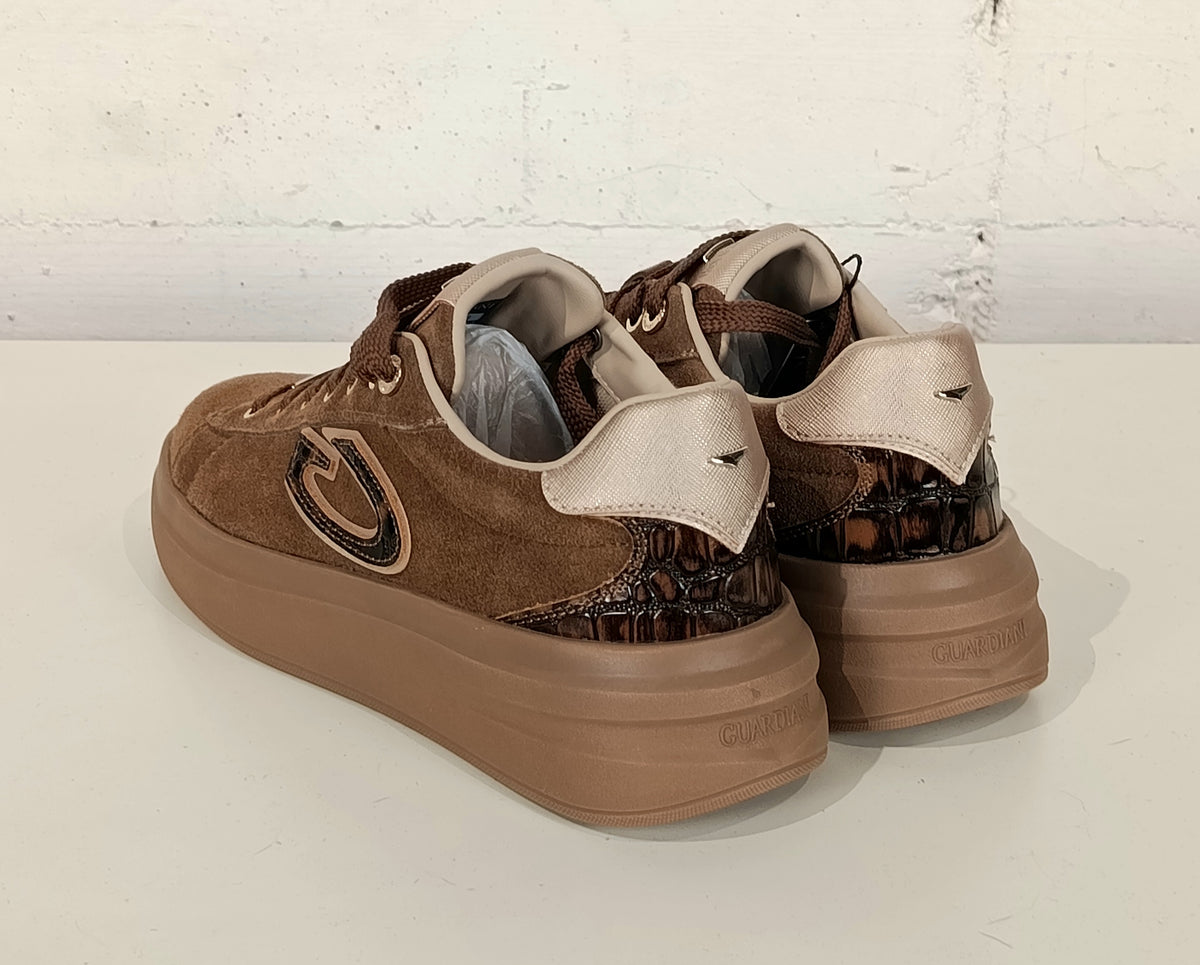 Guardiani sneaker camoscio tabacco GL62514A160