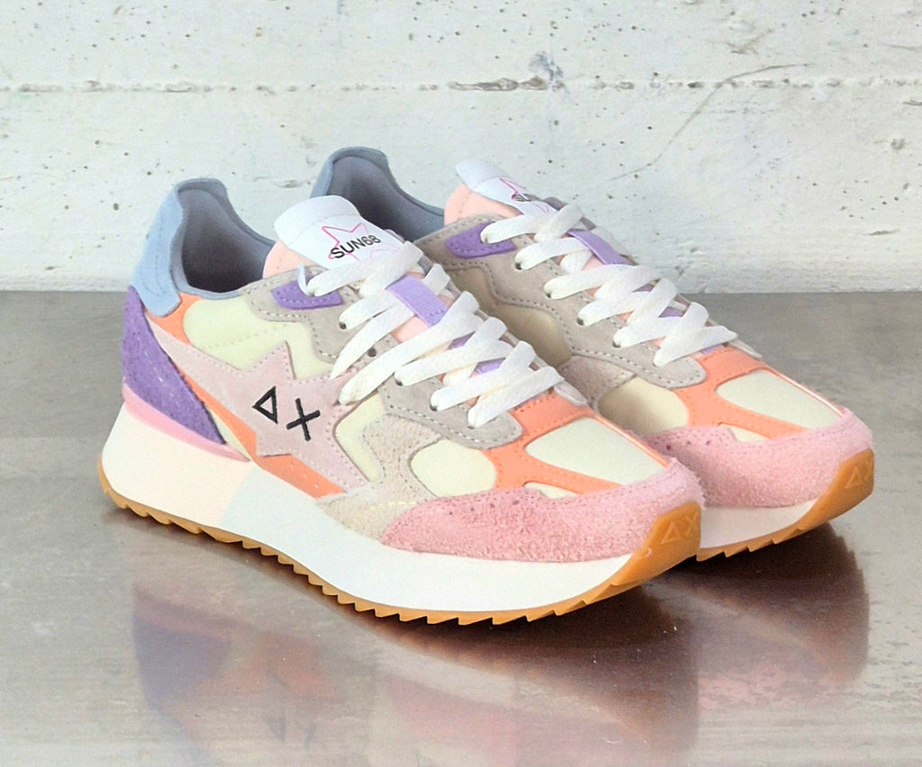 Sun 68 sneaker donna Z3621531 starlight multicolor option bianco panna