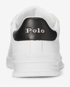 Polo Ralph Lauren sneaker pelle bianca profili blu 809P10044002