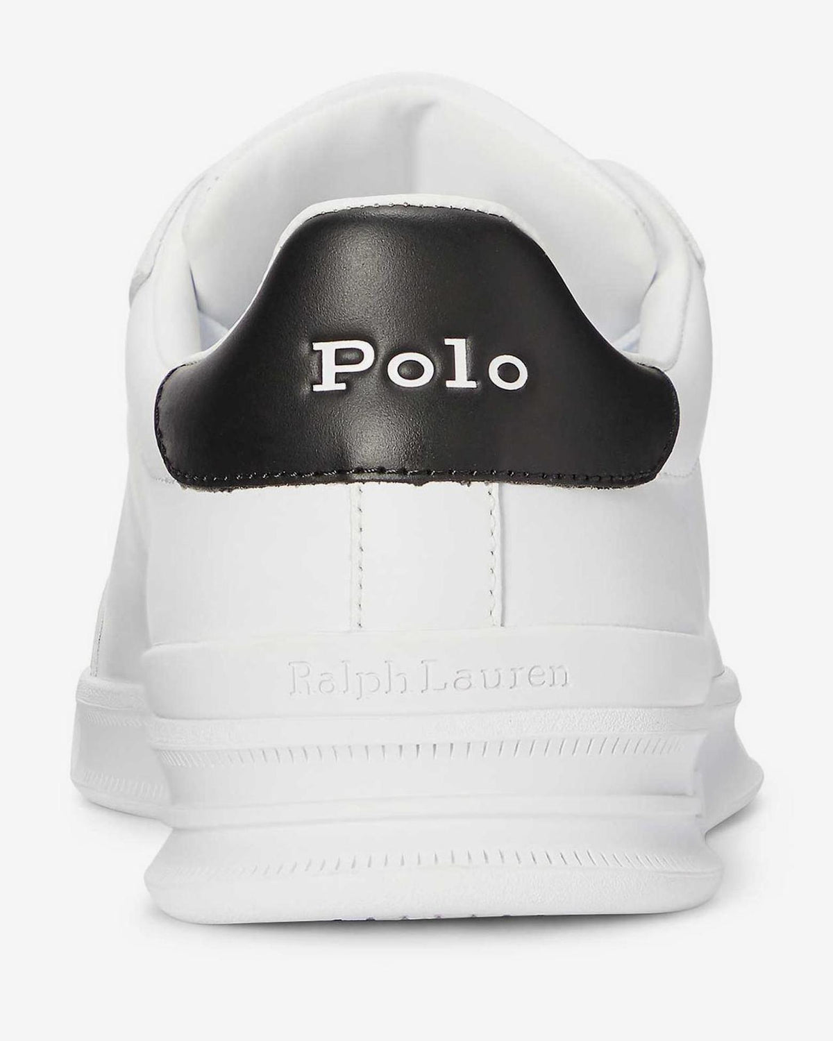 Polo Ralph Lauren sneaker pelle bianca profili blu 809P10044002