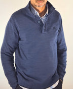 North Sails maglia con bottoni mistolana viscosa blu avio 6991460747