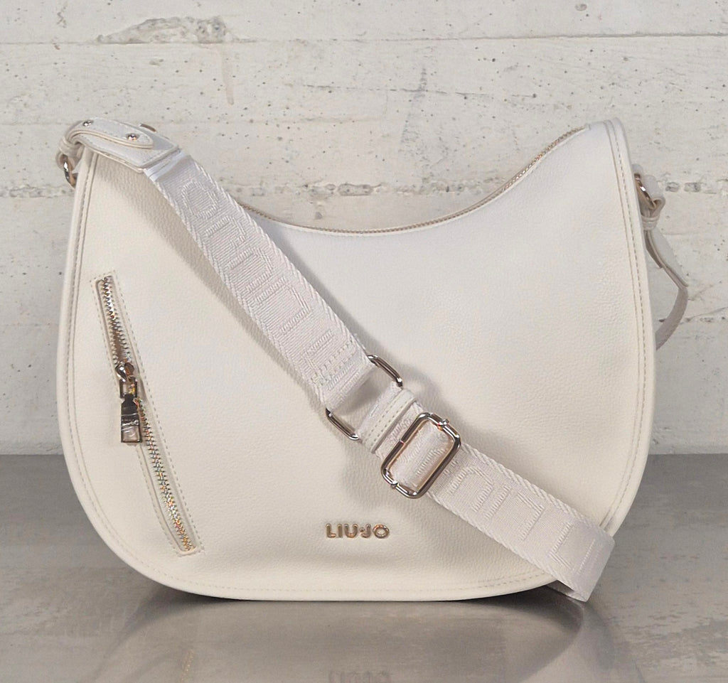 Liu Jo borsa Hobo a mezzaluna media AA6125E1012X0459 CREMA