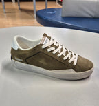 Crime scarpa uomo destressed nabuk pelle verde 14008PP7