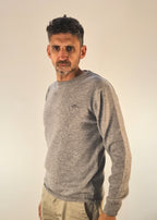 Gant maglia girocollo lambswool superfine grigio chiaro 250308721193