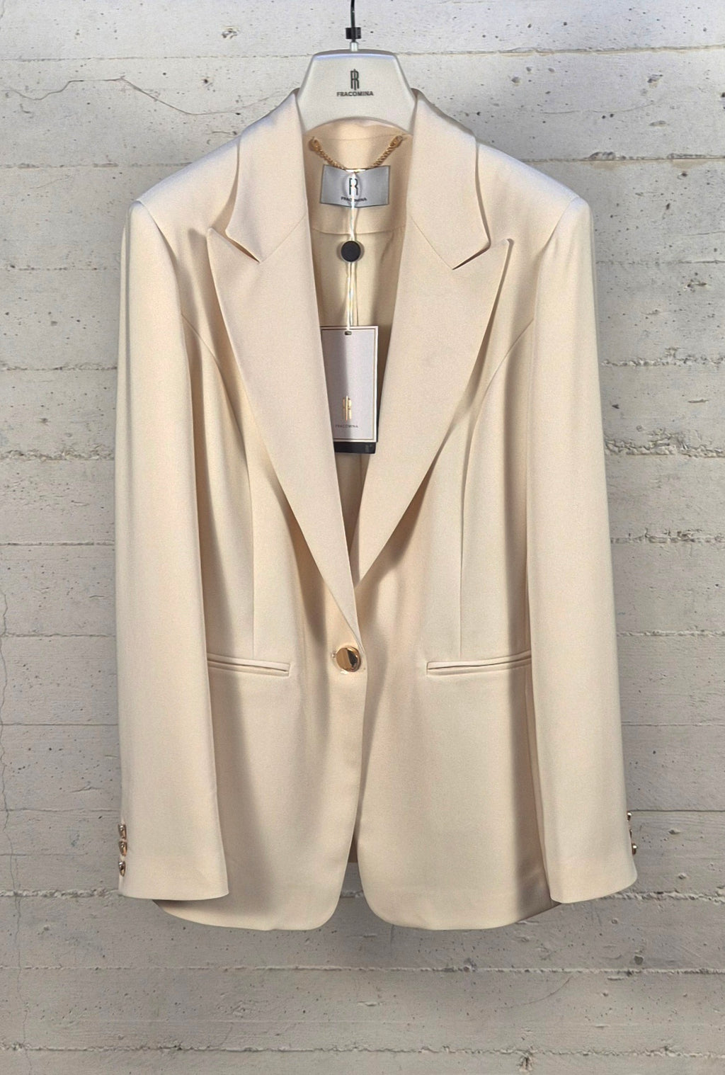 Fracomina giacca 1 bottone bistretch regular J2001W42901 B59 burro