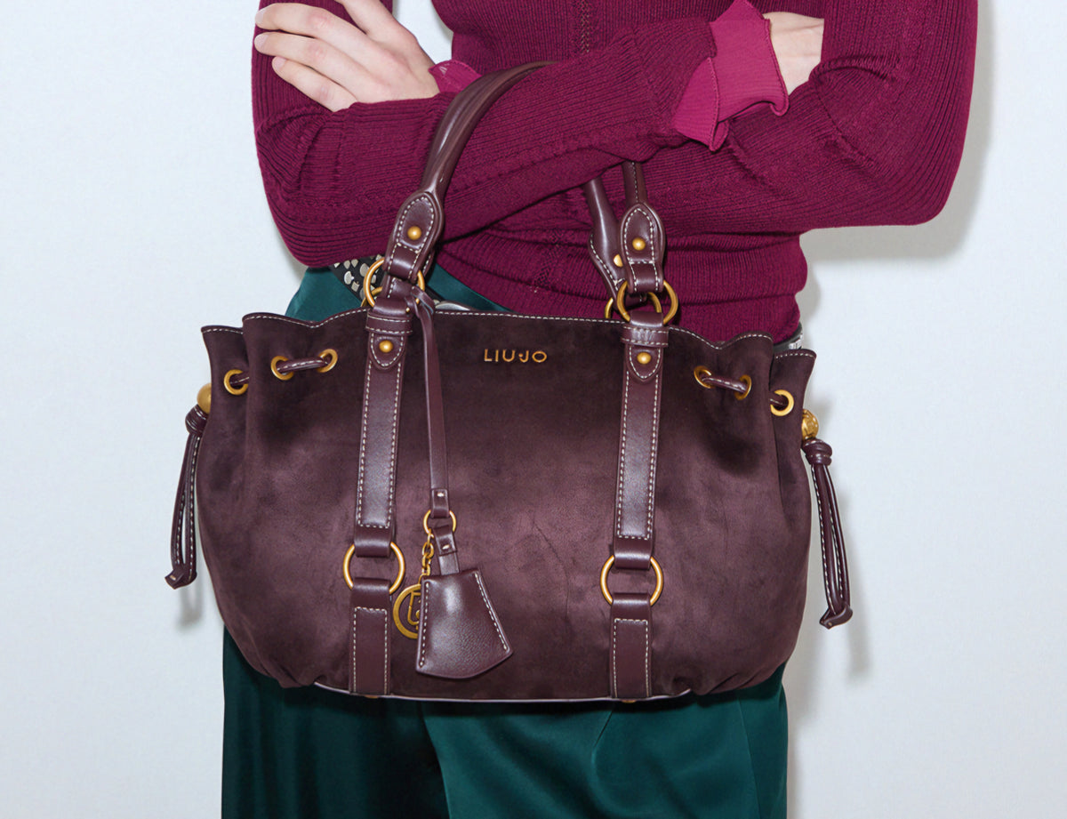 Liu Jo borsa con manici in ecocamoscio MORO AF6081t711a 91718