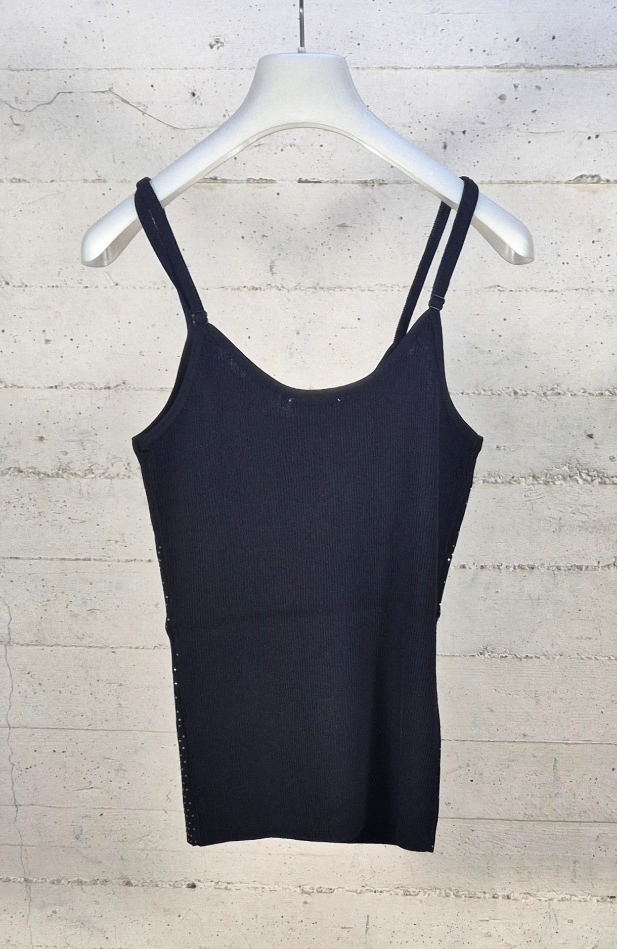 Fracomina top con brillantini ST4006K524R9 053 nero