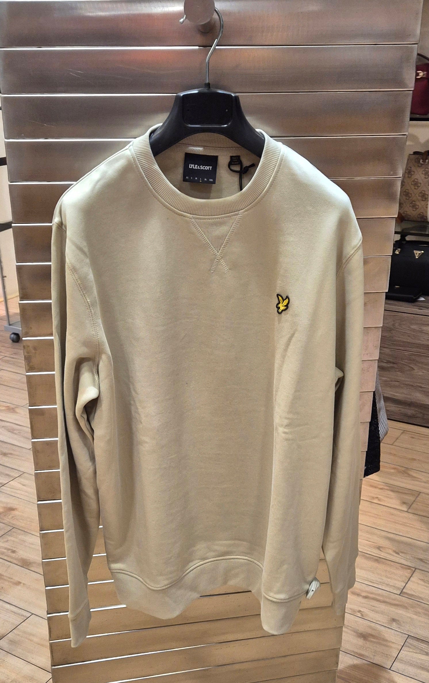Lyle & Scott felpa girocollo invernale ML1131VX86 beige