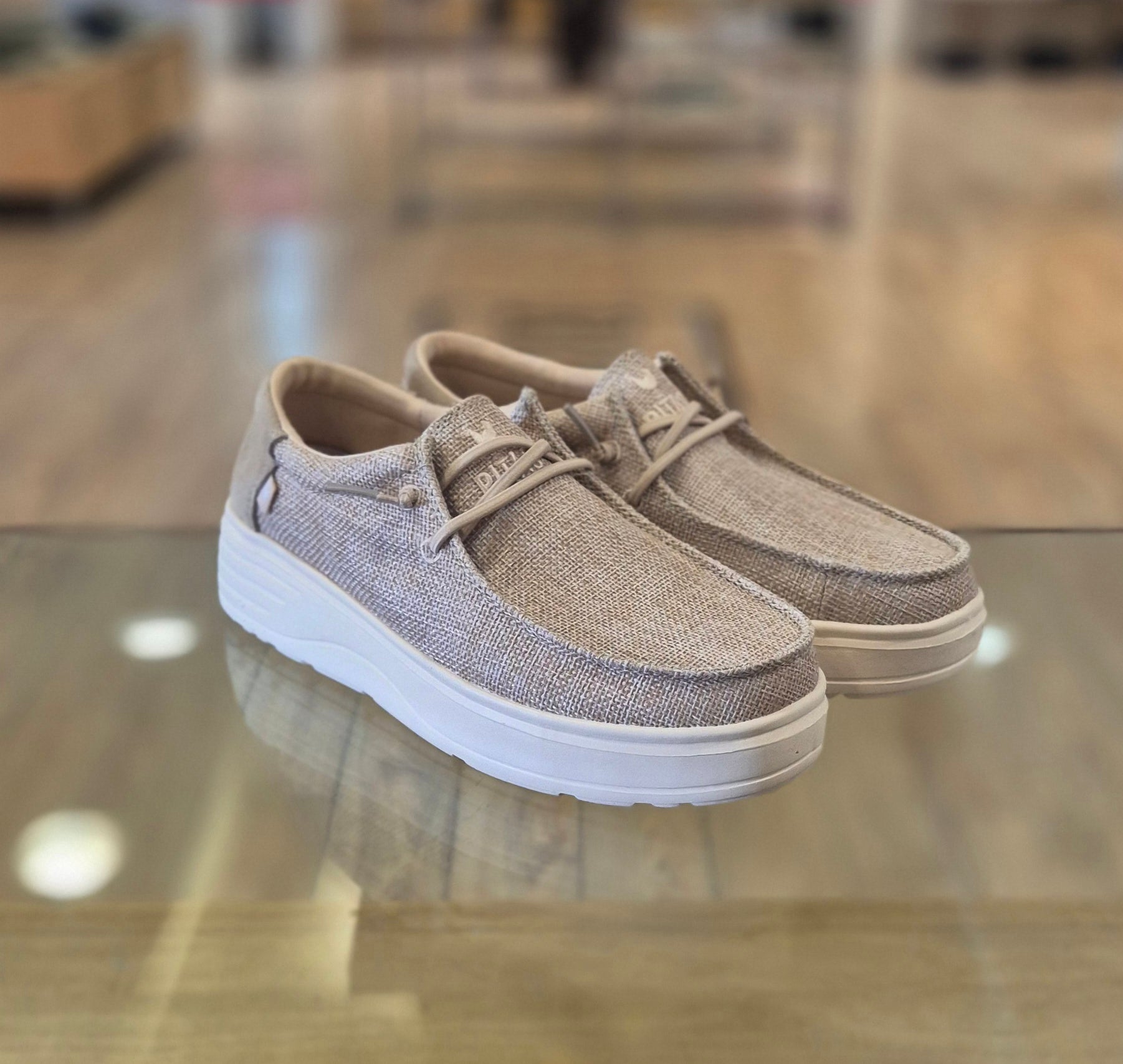 Pitas scarpa donna in tela Robin beige
