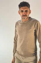 Gant maglia girocollo lambswool superfine beige 2503087211295