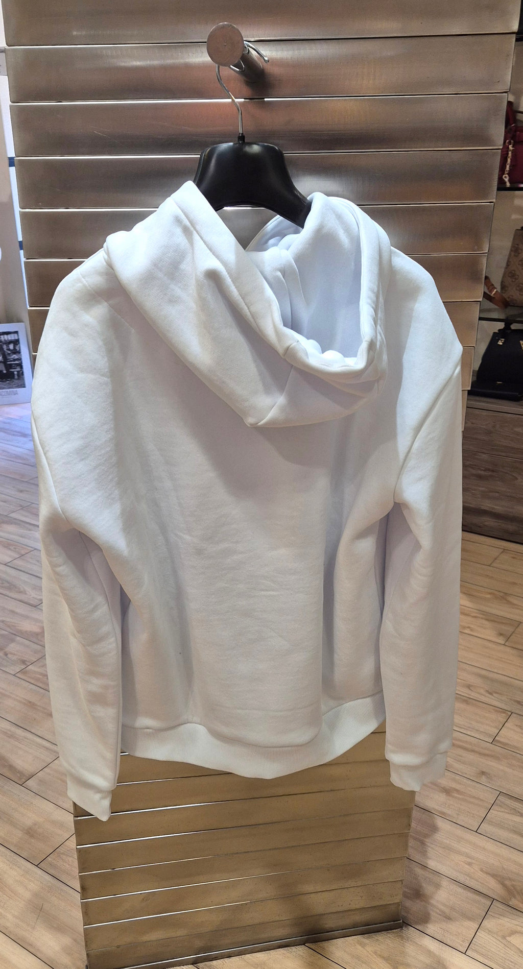 Kark Kani felpa hoodie cappuccio logo piccolo 6021239 bianco