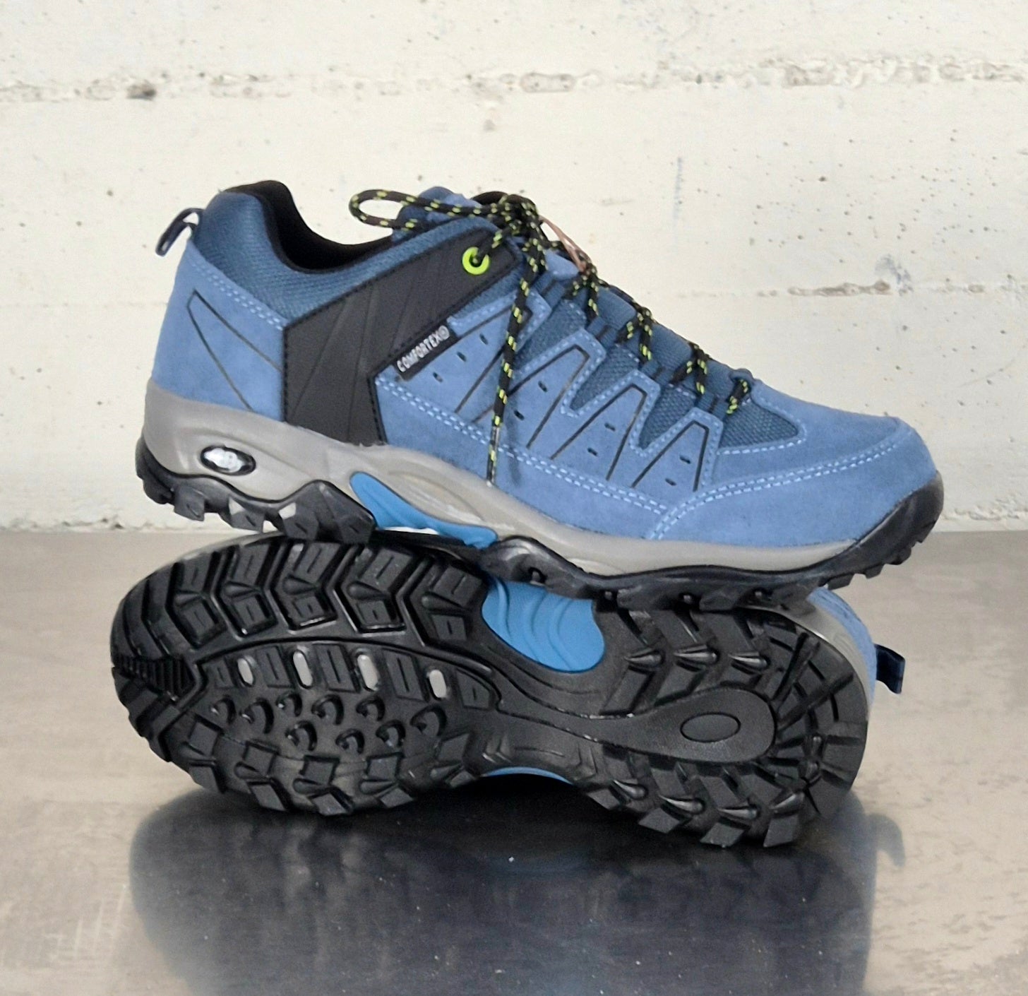 Brutting scarpa Mount Pinos low 211525 blu jeans/giallo