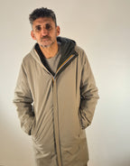 K-way giacchetto lungo reversibile Jacob st warm double verde/beige K6128WWB2P