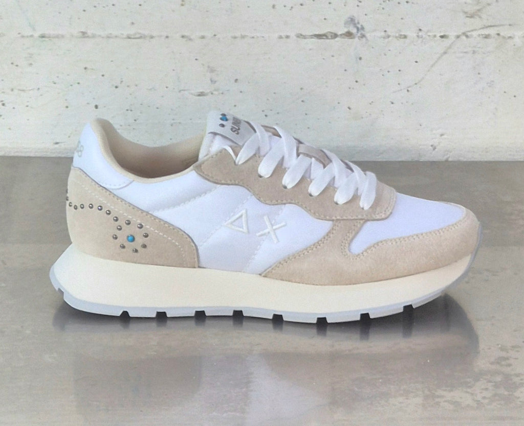 Sun 68 sneaker donna Z3620501bianco Ally studs