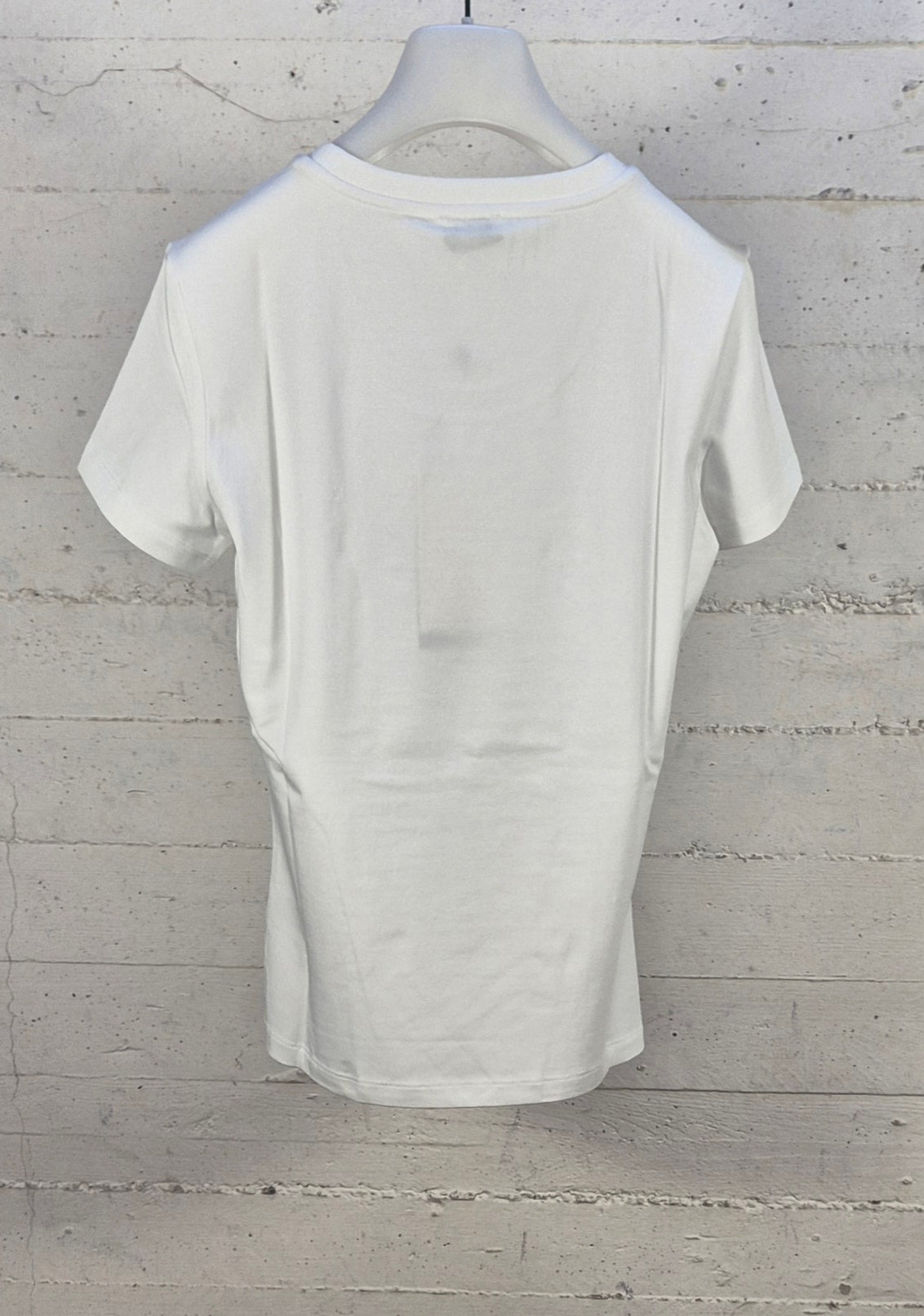 Fracomina t-shirt manica corta bianca ST3002J401N 278 con brillantini