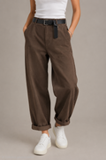 Susy Mix pantalone baloon con stellina 58300PEA U70 moro