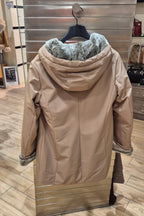 Suns giacchetto beige tessuto tecnico con interno ecopelliccia GBS5302DNOCE