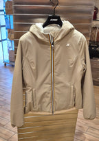 K-way giacchetto Lily st warm double reversibile beige/bianco K6128TWBBA