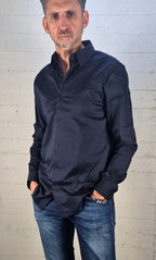 Guess camicia uomo strretch M1YH20W7ZK1 G7V2 blu