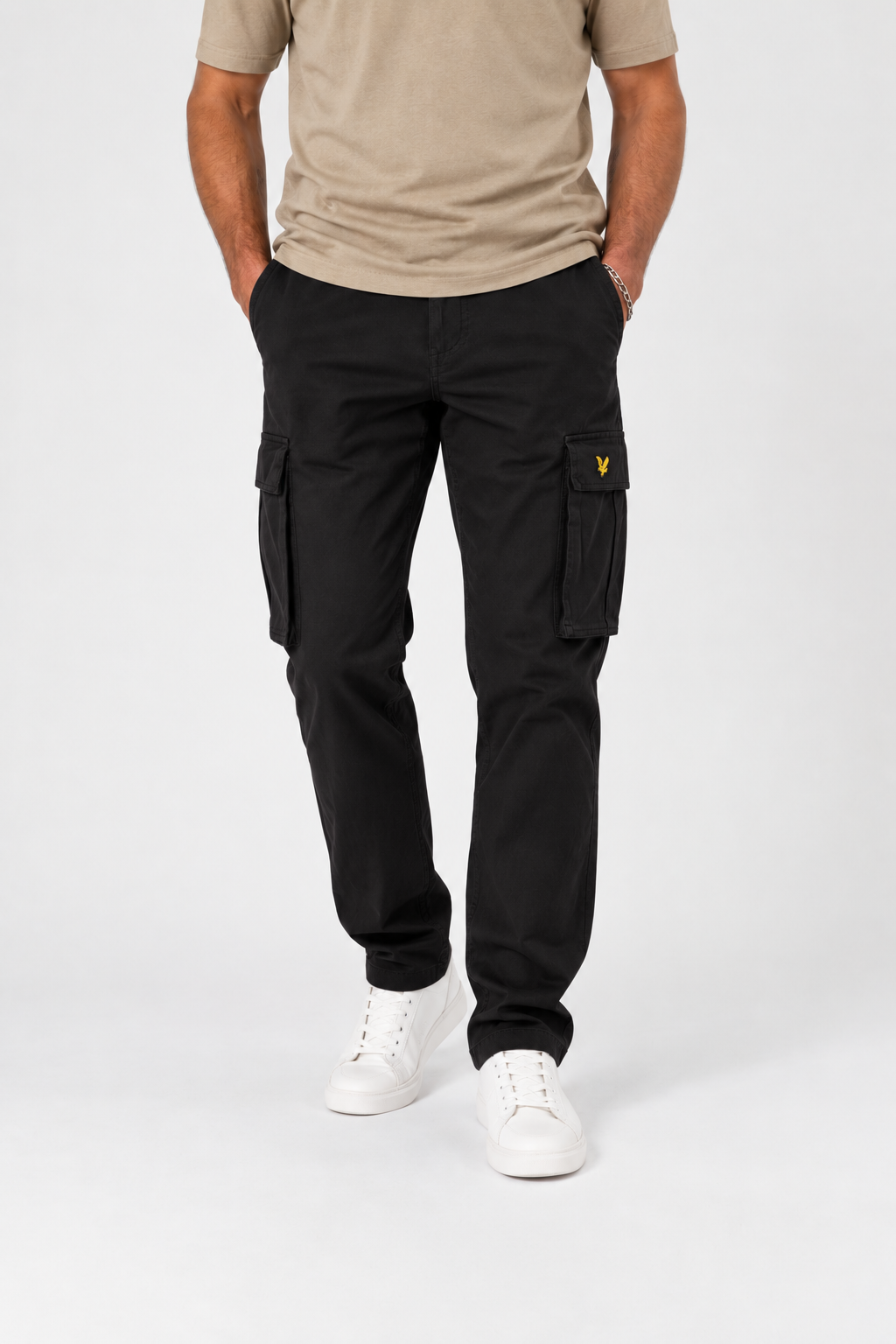 Lyle & Scott pantalone cargo cotone TR2117ITA001 nero