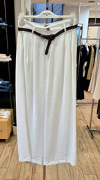 Susy Mix pantalone mistoviscosa  10655 u14 bianco
