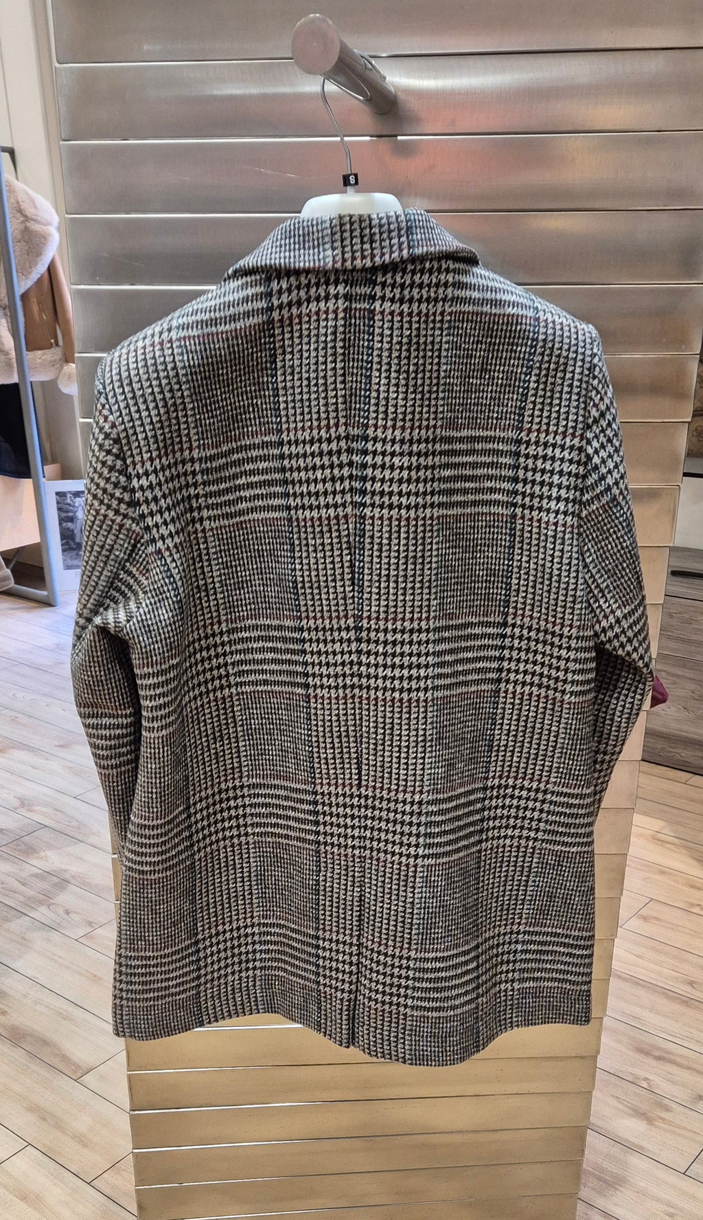 Susy mix giacca quadro base grigio/nero SM185AU75