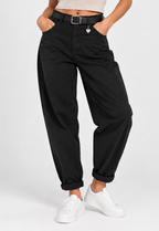 Susy Mix pantalone baloon con cuoricino nero 60285PMTRU75