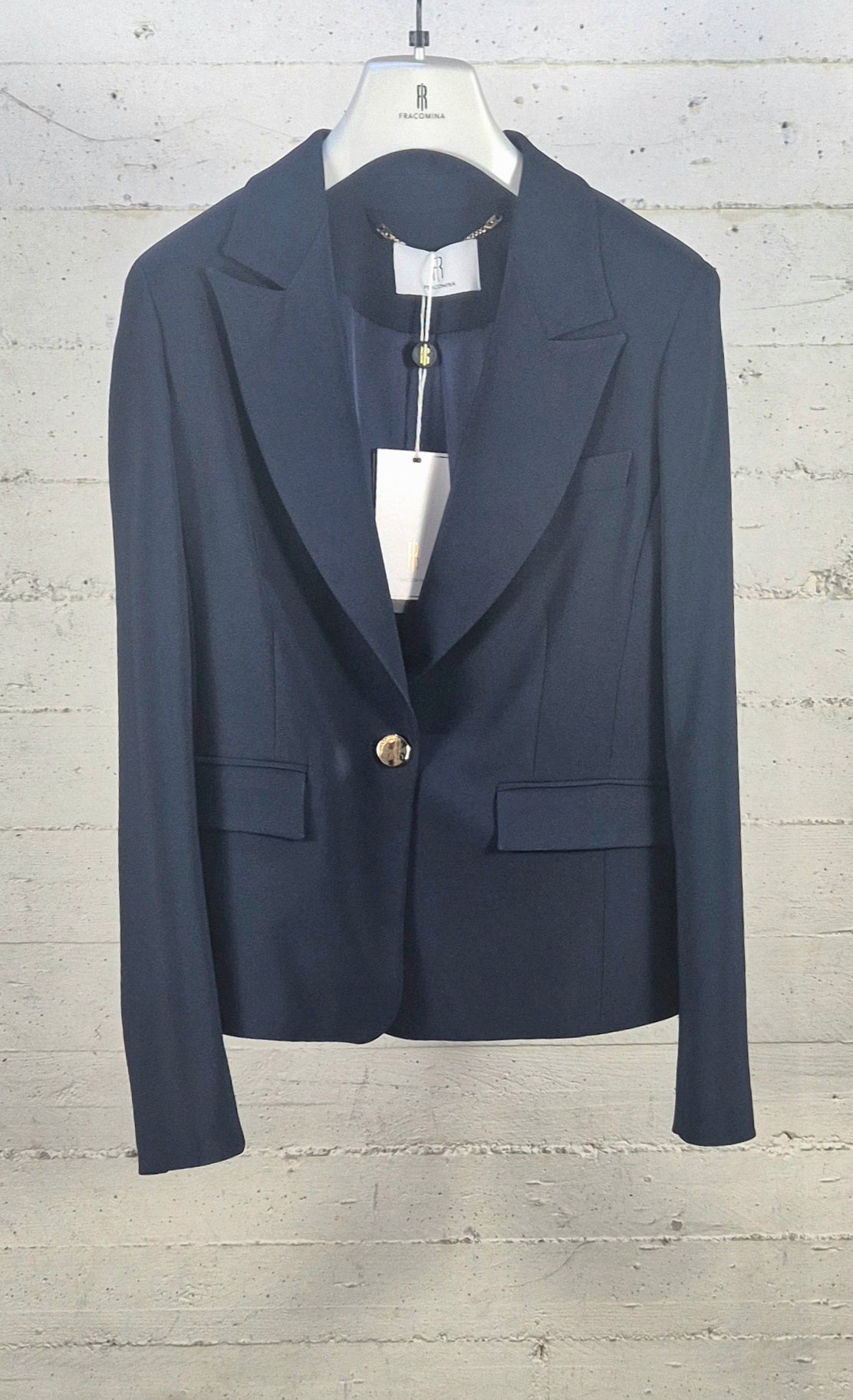 Fracomina giacca 1 bottone bistretch J1001W42901 117 blu