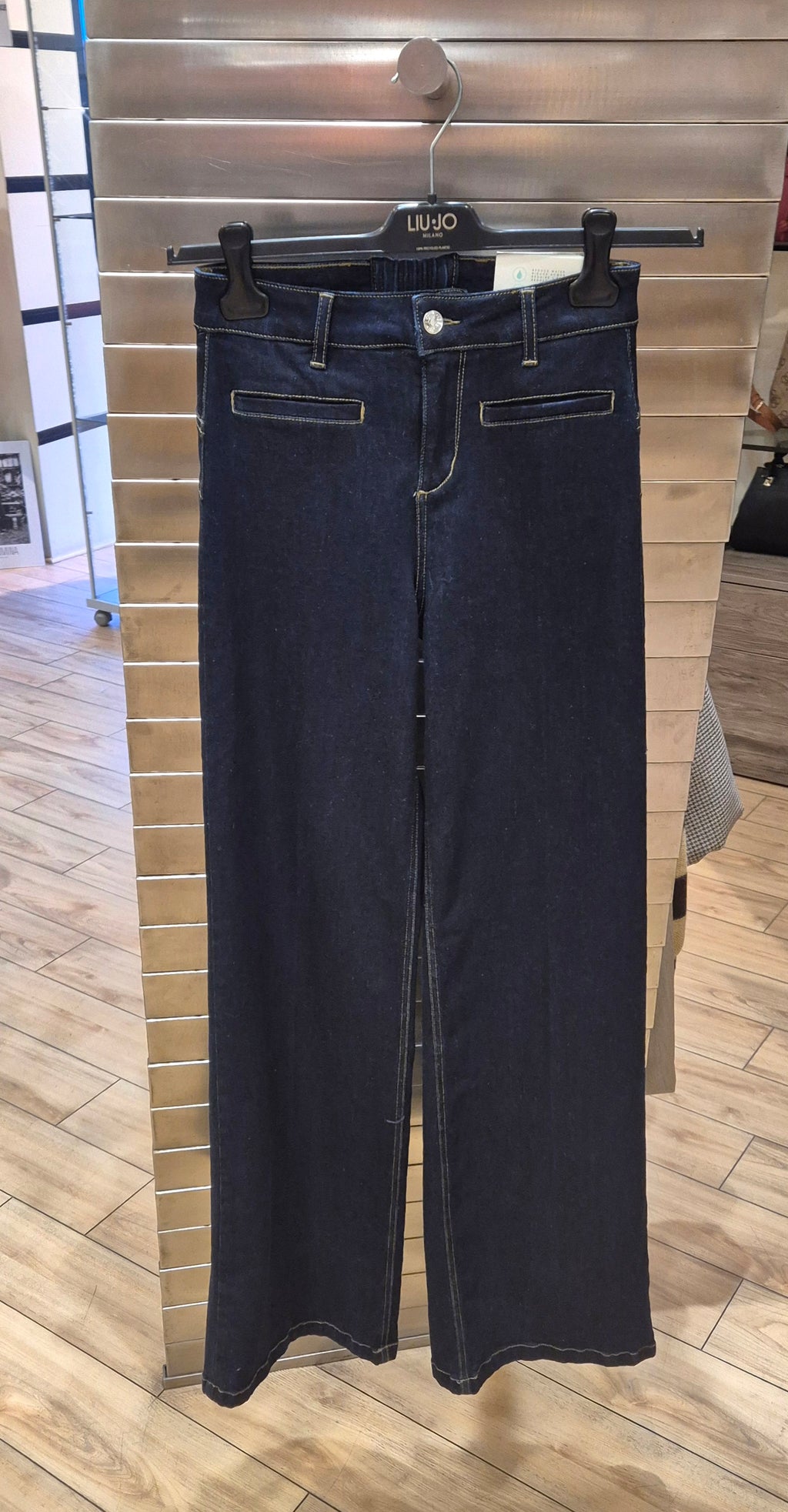 Liu Jo jeans bottom up parfait flare vita alta denim dark UF5069DS01577000