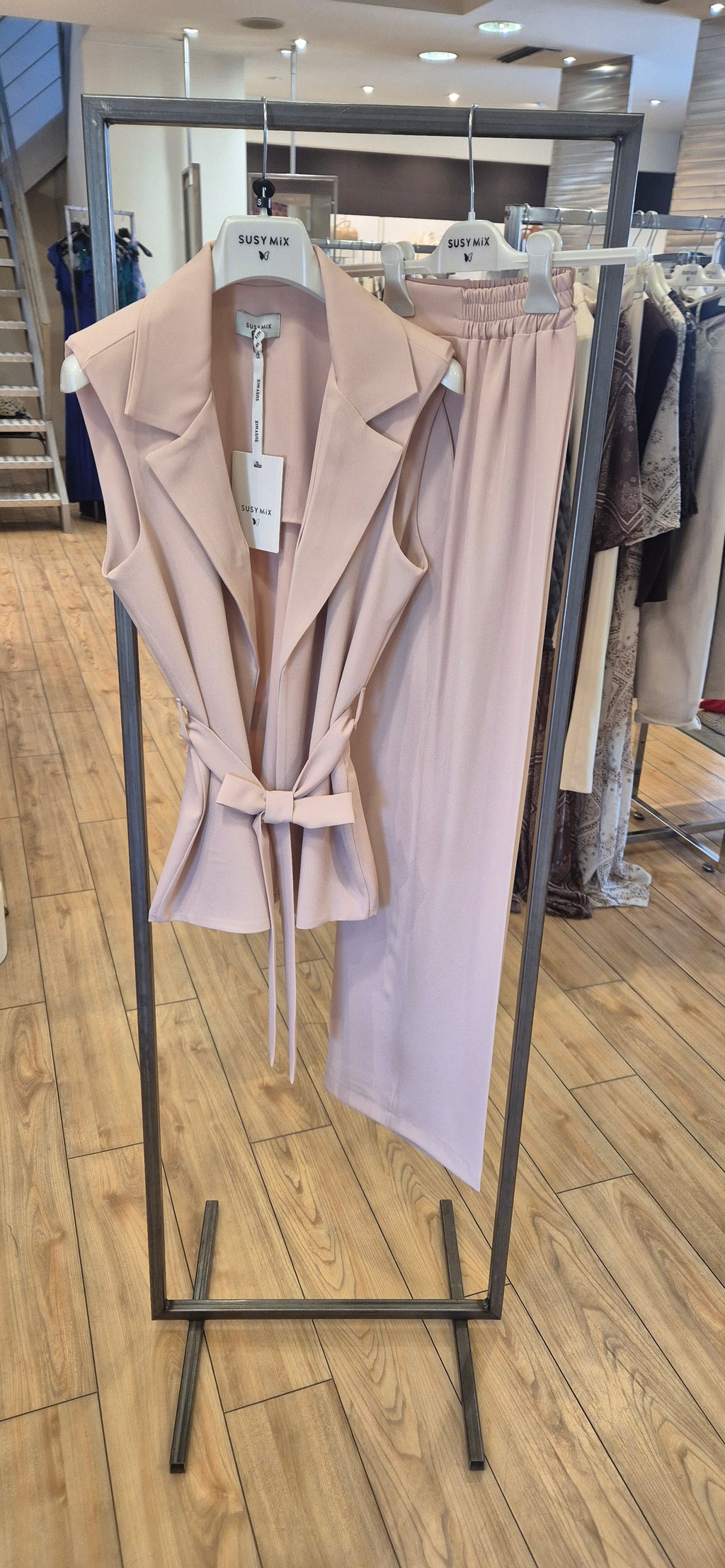 Susy mix completo gilet + pantalone 30401UA6 rosa cipria