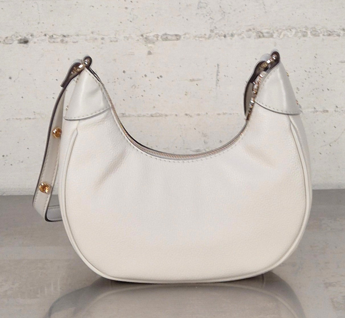 Liu Jo borsa Hobo a mezzaluna piccola crema AA6072E1012X0459