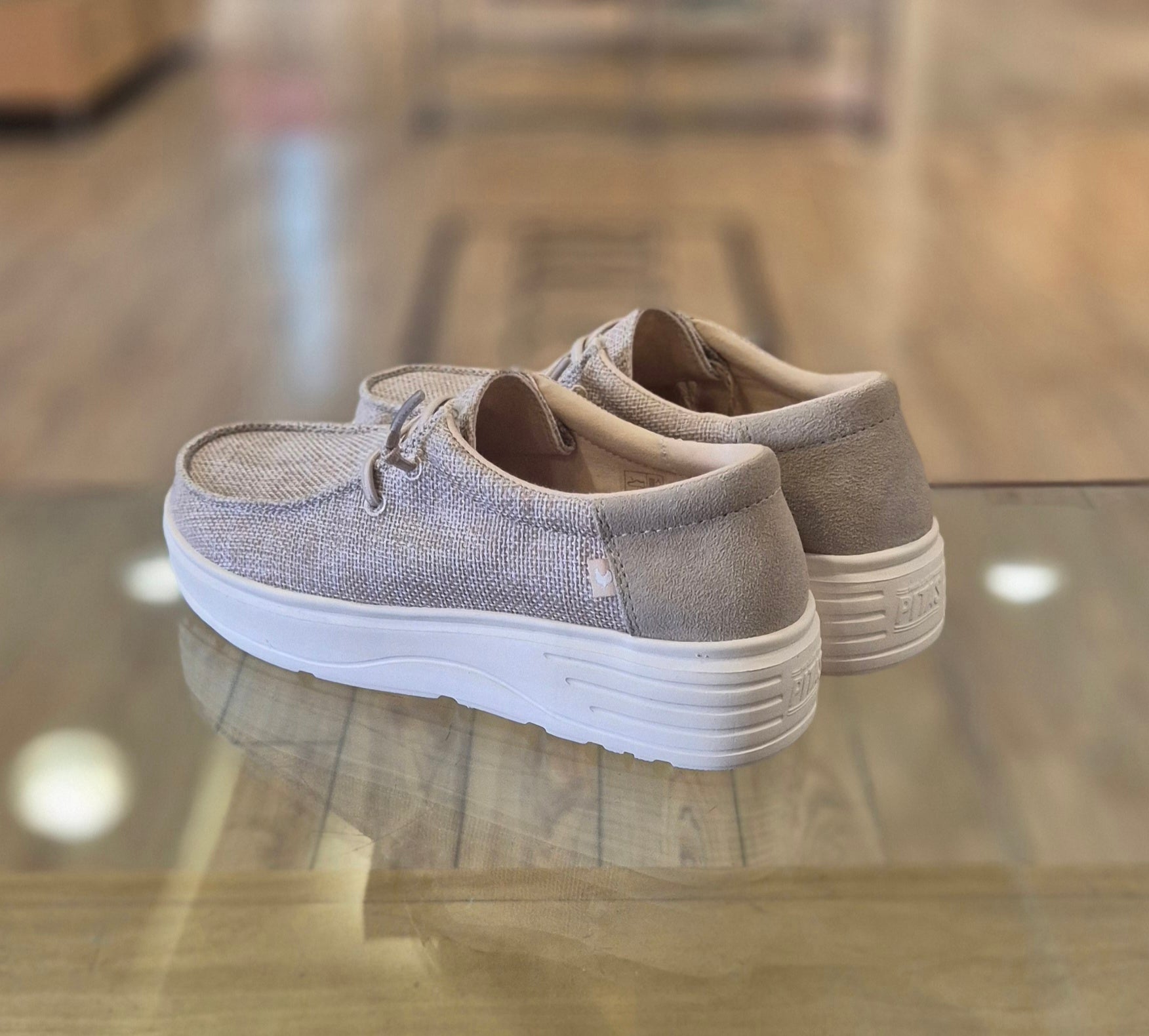 Pitas scarpa donna in tela Robin beige