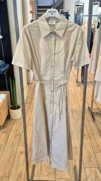 Susy Mix abito chemisier cotone beige 26172U13
