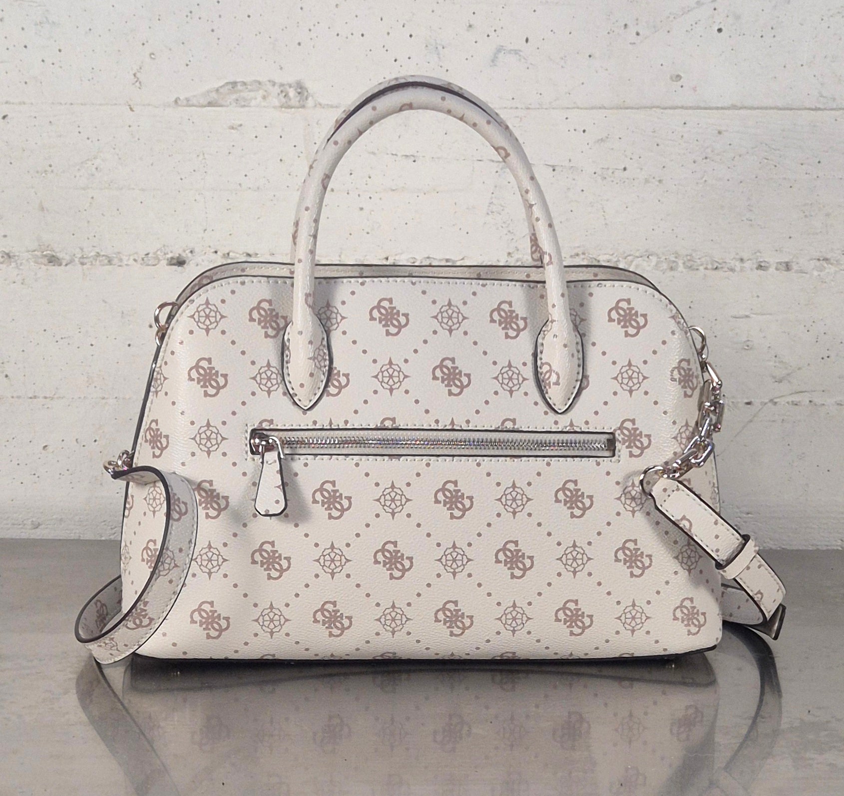 Guess borsa con manici HWGP9928060VN0 logato vaniglia