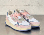Victoria scarpa donna 88000128 in pelle e tela bianco/lilla/rosa
