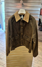 Susy Mix bomber colletto in velluto moro GSDF7023