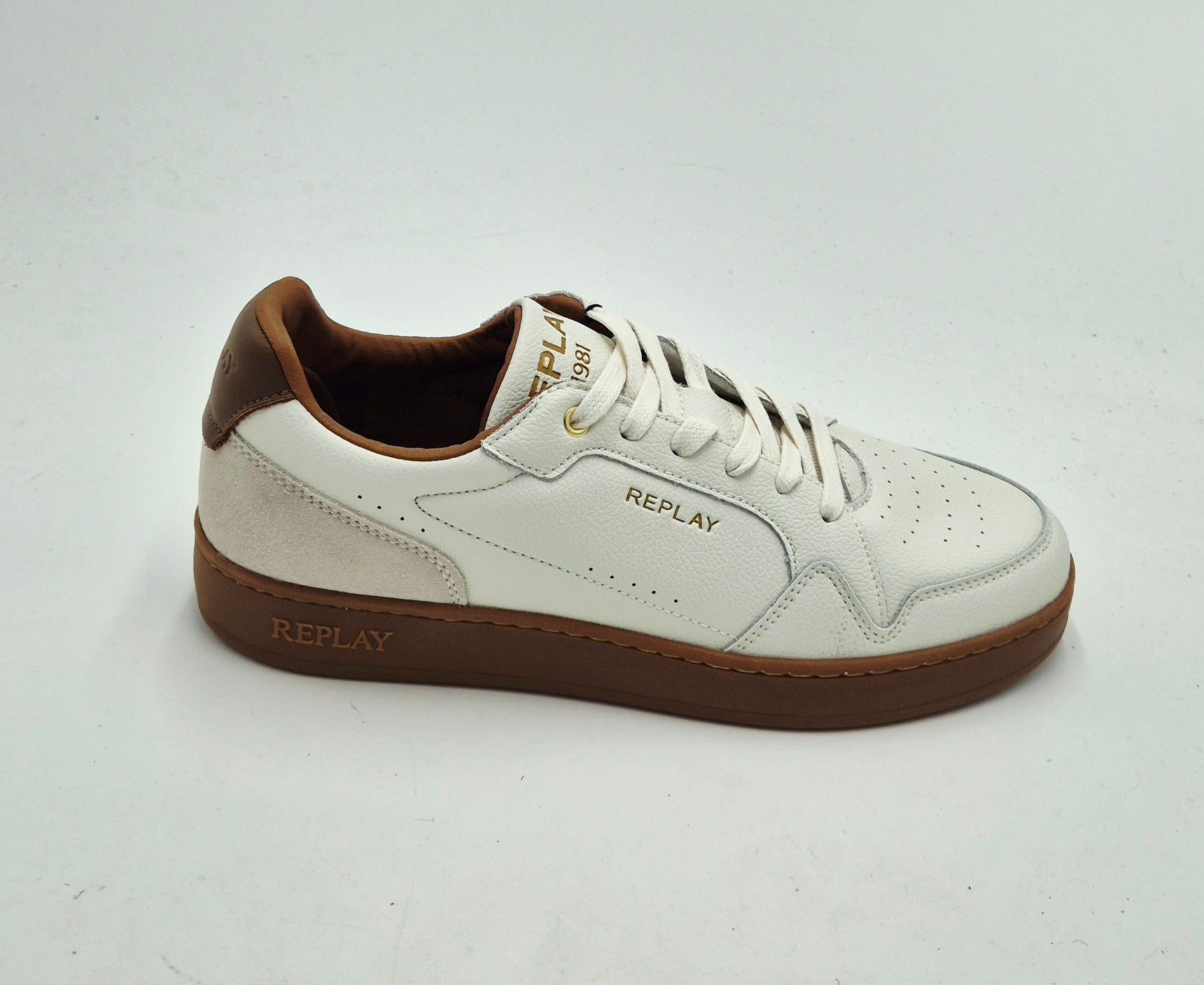 Replay scarpa uomo pelle bianca RZ3B00030