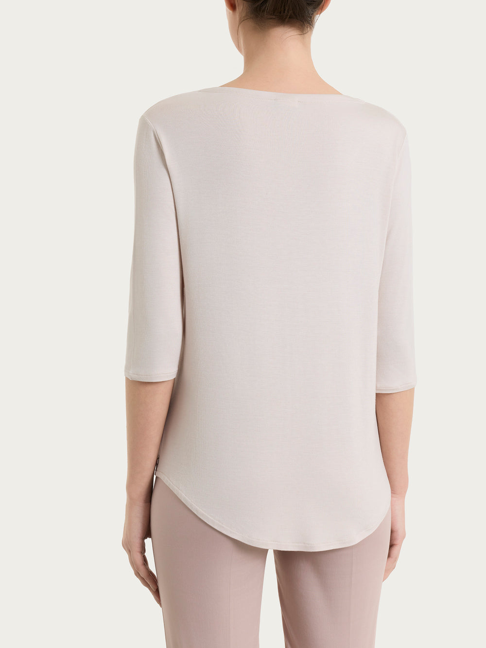Ragno maglia viscosa scollo v DS48TW champagne